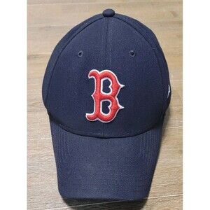 New Era MLB Boston Red Sox 9FORTY Adjustable Logo On Strap Hat Cap One Size Navy